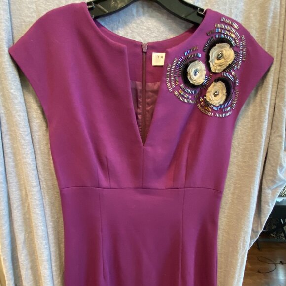 Trina Turk Dresses & Skirts - Trina Turk Women Floral Midi Dress Size 4 V Neck Shift Office